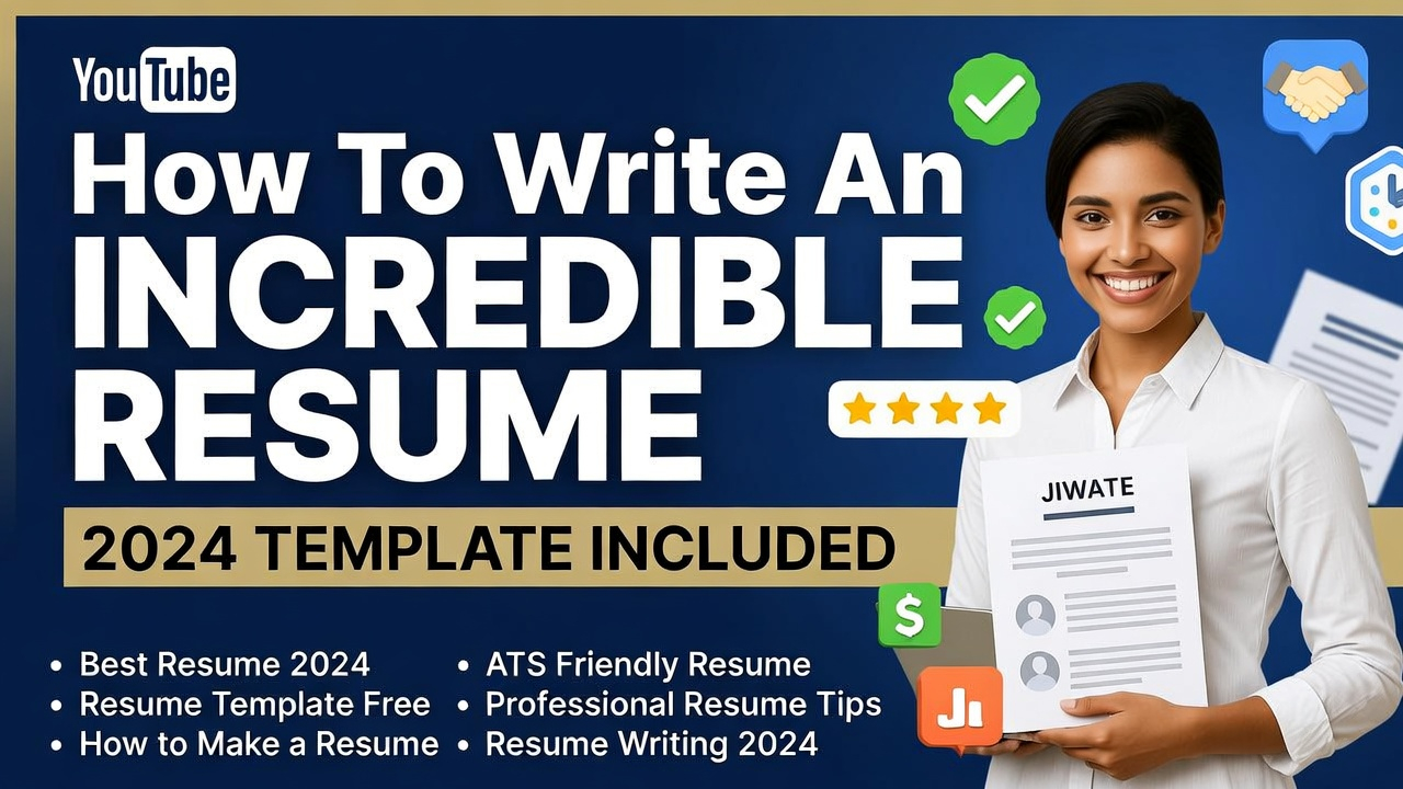 How To Write An INCREDIBLE Resume: 2024 TEMPLATE INCLUDED