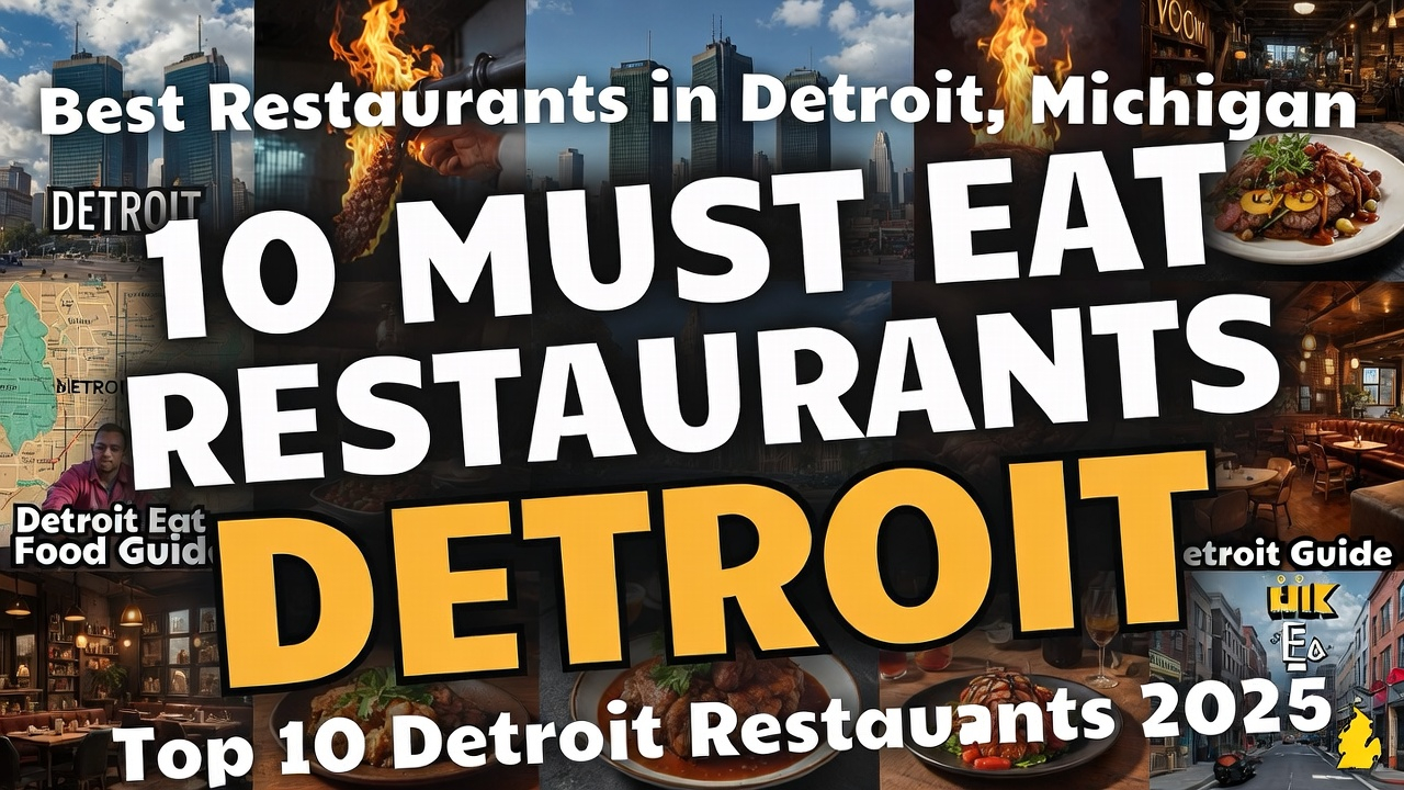 10 MUST EAT Restaurants in Detroit, Michigan (restaurant guide)
